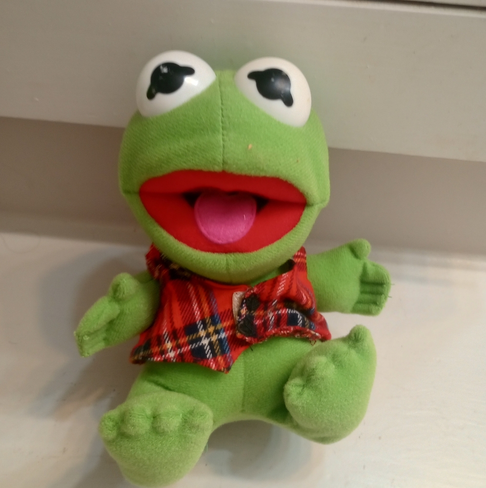 Jim Henson's Muppets Baby Kermit Vintage 1987 Plush